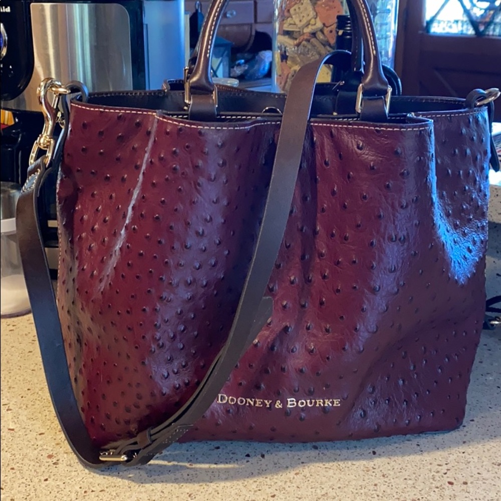 Dooney and Bourke Ostrich Barlow Handbag